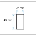 50 Meter Wandleiste Rahmen Zierleiste-n Flachprofil 45x22 mm Stuckleiste-n D-5