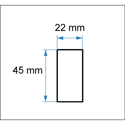 50 Meter Wandleiste Rahmen Zierleiste-n Flachprofil 45x22 mm Stuckleiste-n D-5