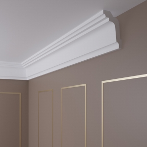 2 Meter Deckenleiste D-7: Eleganter Stuck für moderne Räume