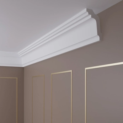 2 Meter Deckenleiste D-7: Eleganter Stuck für moderne Räume
