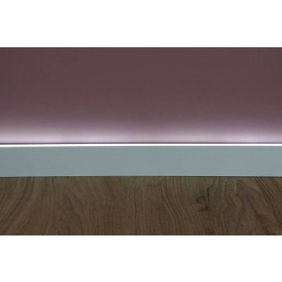 20 Meter Fußleiste Sockelleiste indirekte Beleuchtung Licht IL10 WALLSTYL 80x23