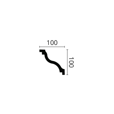 Zierprofile 100x100mm - 200 Meter  PARETO DECOR