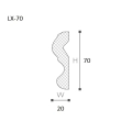 20 Meter LX-70 Wandprofile