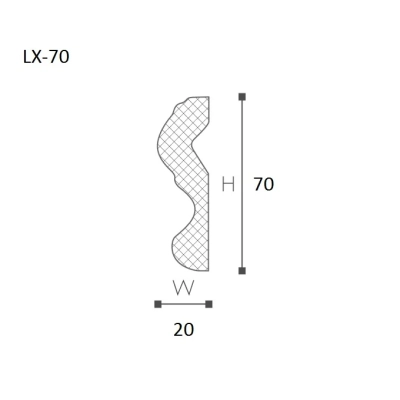 20 Meter LX-70 Wandprofile