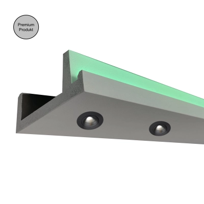 20 Meter Set Deckenleisten Design für das Licht Halogenlampe OL-14