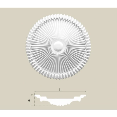 R-18 Deckenrosette Stuck Rosette Ø 61 cm