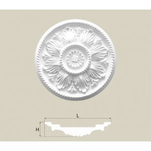 Rosette R-20 aus PU: Langlebige und elegante Deckenverkleidung