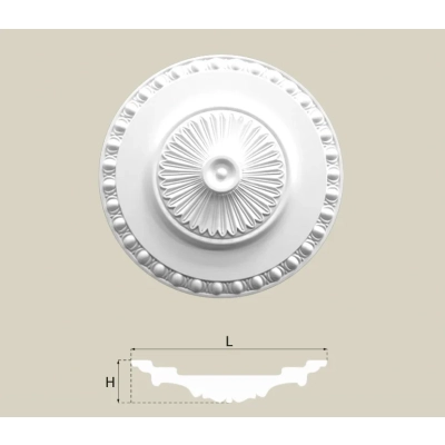 R-21  Deckenrosette Stuck Rosette Ø 60 cm
