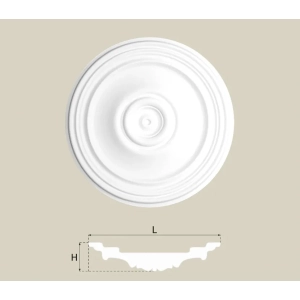 Stuckrosette R-24 53,5 cm
