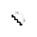 2 Meter ST4 NOMASTYL® 130x130mm Deckenleiste Stuckleiste