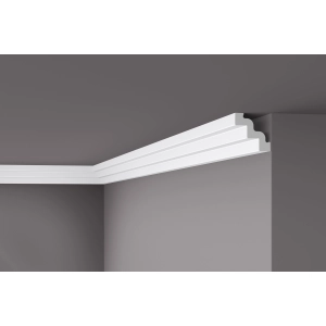 2 Meter ST3 NOMASTYL® 75x75mm Deckenleiste Stuckleiste Wandleiste NMC