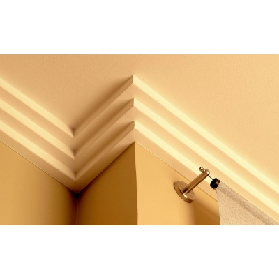 2 Meter ST3 NOMASTYL® 75x75mm Deckenleiste Stuckleiste Wandleiste NMC