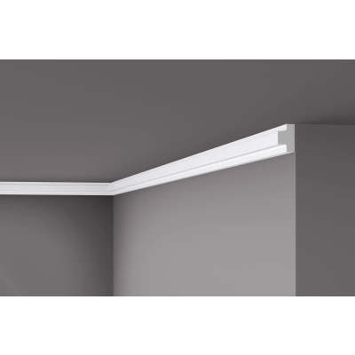 2 Meter T4 NOMASTYL® NMC Wandleisten Deckenleisten 20x30mm Stuckleisten