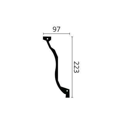 ARSTYL® Deckenleisten Stoßfest - Z7 2 Meter