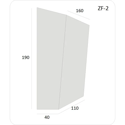 Dekorieren Sie Ihre Fassade mit dem Schlussstein ZF-1 aus XPS - 190x110 mm