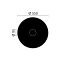 Moderne Stuckrosette CR5 55 cm