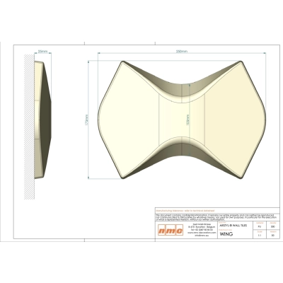 WING ARSTYL 380mm 3D Wandpaneelen