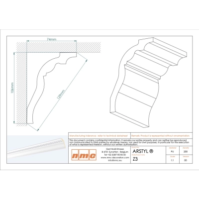 NMC Z3 Arstyl Deckenleiste