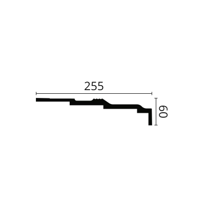 Exclusive Deckenleiste Arstyl Polyurethan - 2 Meter AD21