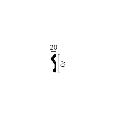 Deckenleiste N NMC - Polystyrol 2 Meter