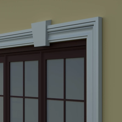 Dekorieren Sie Ihre Fassade mit dem Schlussstein ZF-1 aus XPS - 190x110 mm